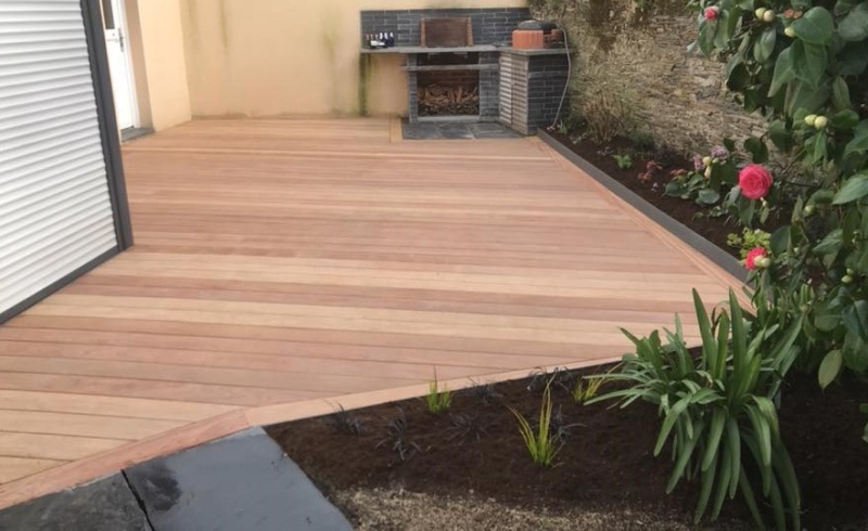 Terrasse en bois cumaru en ville